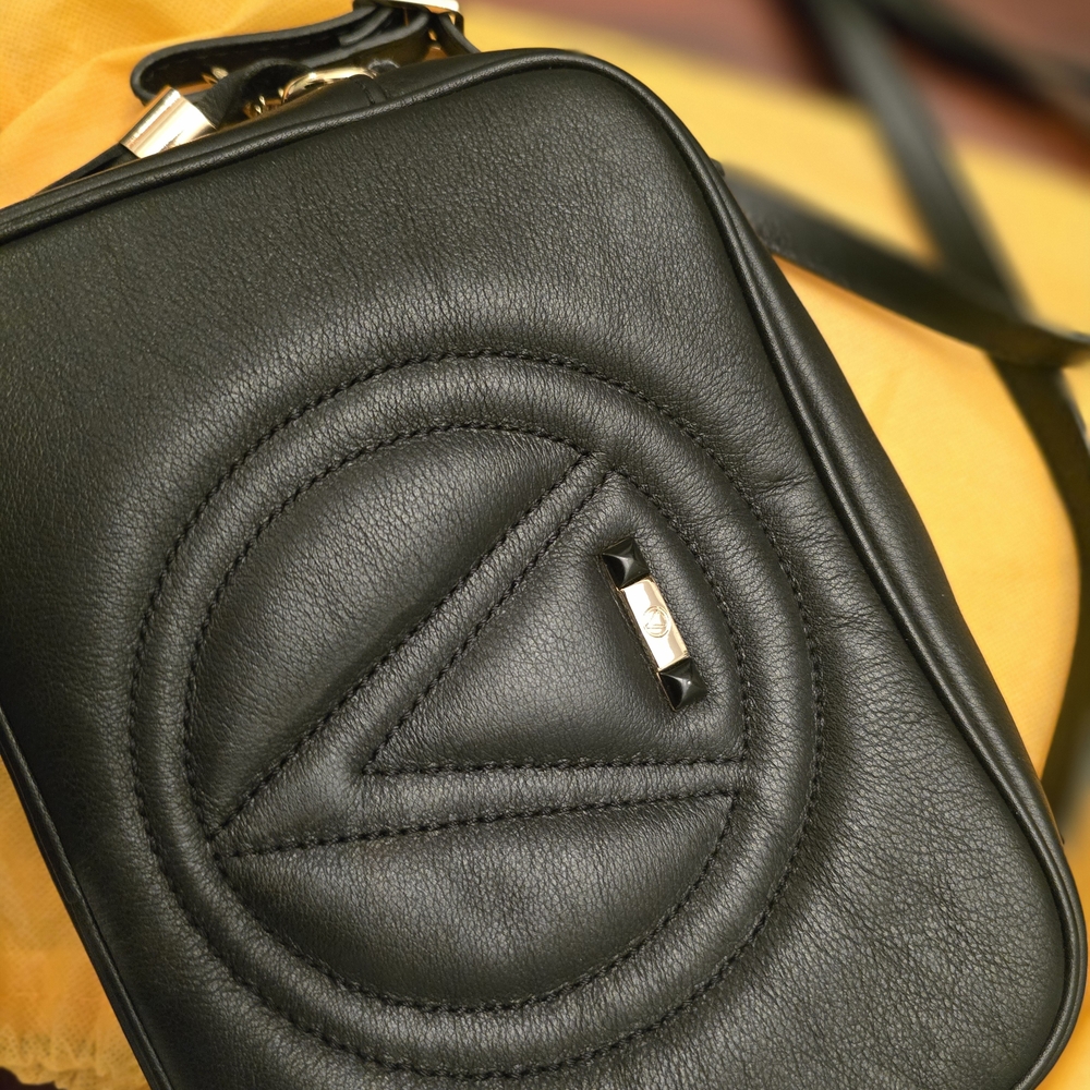 Mario Valentino Black Crossbody Bag with Tassel - Picture 4 of 6